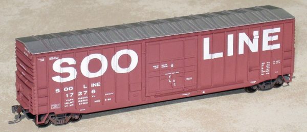 2010 Soo Line brown “7-post” boxcar